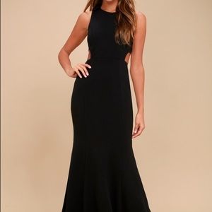 Lulu’s Black Cutout Maxi Dress - New with tags